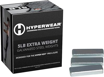 Pack booster hyperware pour gilets lourds hyperwear - ensemble de 35 poids supplémentaires