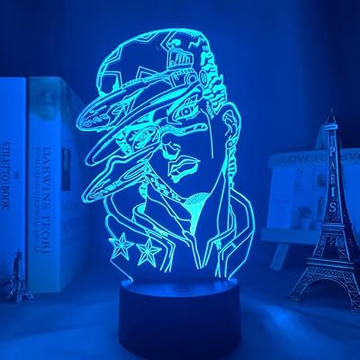 Veilleuse 3d pour garçons et filles, lampe de chevet led intelligente tactile, 7