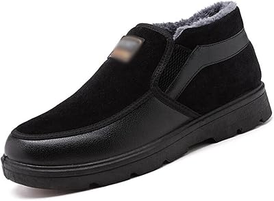 Obumi bottes pour hommes mode chaude bottes de neige d'hiver imperméables pour hommes couleurs mélangées bottes plates d'hiver pour hommes (couleur : noir, taille : 43). Diaytar Sénégal : Parce que chaque FCFA compte