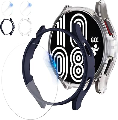 Protecteur d'écran zurligi pour samsung galaxy watch 5 pro [2 + 2 pièces]