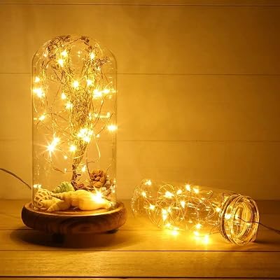 Guirlande lumineuse led fil de cuivre étanche 66 pieds 8 modes