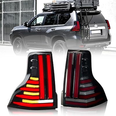 Feux arrière led tt-abc pour lexus gx460 2010-2022 et toyota prado 2010-2021 avec