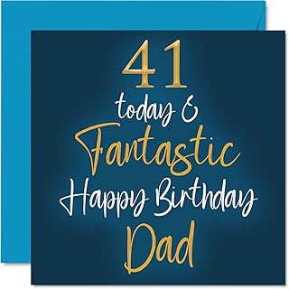 Cartes d'anniversaire fantastiques pour père de 41 à ans aujourd'hui et
