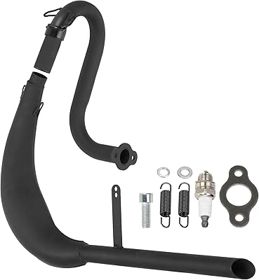 Greehwa kit de silencieux silencieux d'échappement divisé pour 2 fourches 49cc