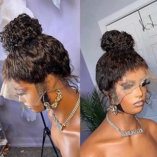 Perruque de cheveux humains yukada hair densité 180 avec dentelle frontale 360 ​​pour