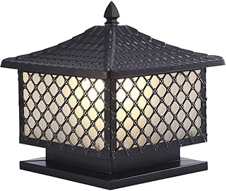 Paysage rustique colonne lumineuse étanche porte en verre porche chemin lanterne