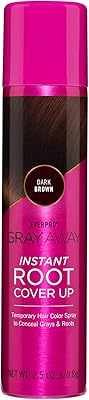 Laque instantanée pour cheveux gris away, châtain foncé, 70,8 g