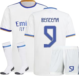 Maillot de football vna madrid n°9 pour enfants et jeunes