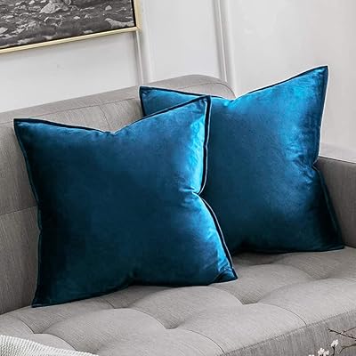 Housse de coussin carrée décorative en velours kutey, housse de coussin pour canapé