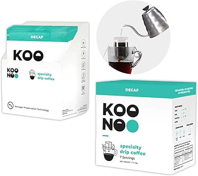 Café filtre spécial kono decaf, torréfaction moyenne, boîte de 7 x 12 g, fabriqué aux émirats arabes unis. Des économies garanties sur chaque commande avec Diaytar