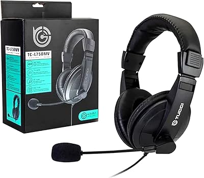 Casque d'ordinateur filaire dillon avec microphone antibruit et pilote professionnel de 40 mm, mousse à mémoire de forme jack 3,5 mm compatible avec pc/mac/tablette/smartphone de 2 m de longueur. Un océan de bonnes affaires sur Diaytar Sénégal