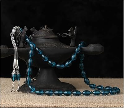 Chapelet d'ambre compact 33 perles pour hommes, bijoux de prière en ambre