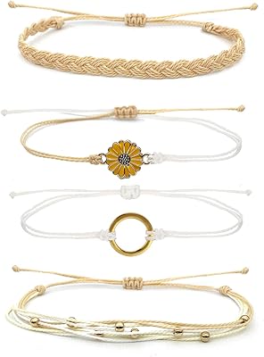 Bracelets en chaîne visco pour femmes et adolescentes, bracelets en corde boho, bracelets de surf imperméables, bracelet de cheville de plage d'été. Votre centre commercial virtuel au Sénégal : Diaytar