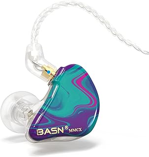 Moniteur intra-auriculaire à triple pilote basin mmcx avec son riche, écouteurs stéréo hi-fi
