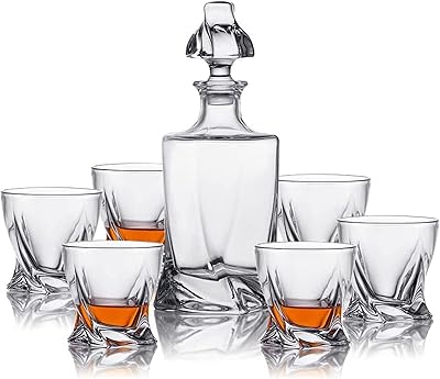 Ensemble de carafe à whisky gigero avec 6 verres, carafe à whisky