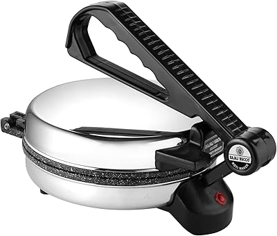 Nouveau bajaj vaco® mc-02 go easy chapati/roti/kakhara maker - revêtement anti-éclaboussures de marbre