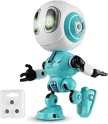 Jouets robots parlants, robot d'enregistrement pour enfants, petit robot avec yeux led, commande