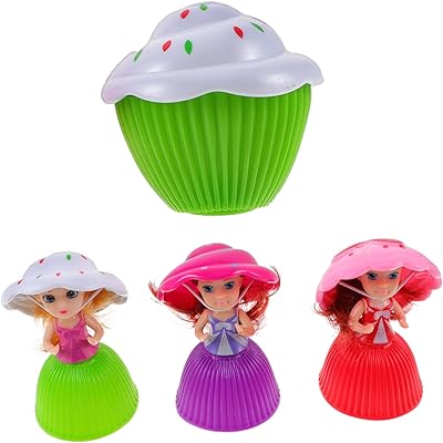Toyvian 3 pièces de cupcakes et jouets pour filles éducatifs poupées