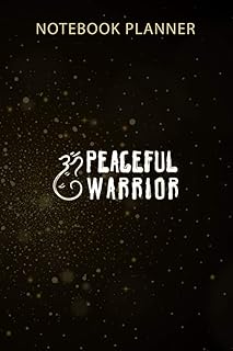 Carnet de notes peaceful warrior vegan activism yoga : agenda mensuel