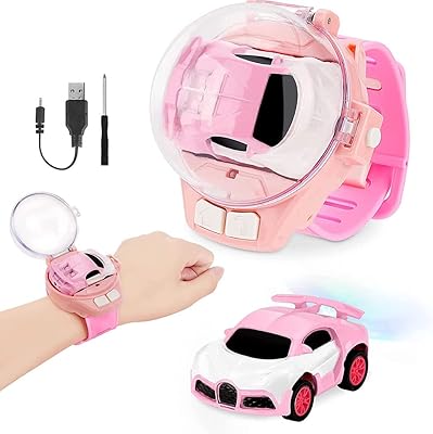 Jouet de voiture télécommandé 2023 avec un petit dessin animé 2023, horloge analogique