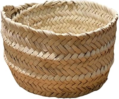 Panier rond fait à la main d'abu dhabi crafts de kos, taille s
