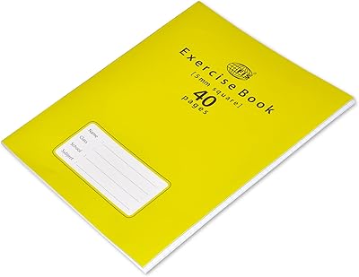Cahier d'exercices fis 40 pages paquet de 24 carrés de 5 mm fsebsq05040n