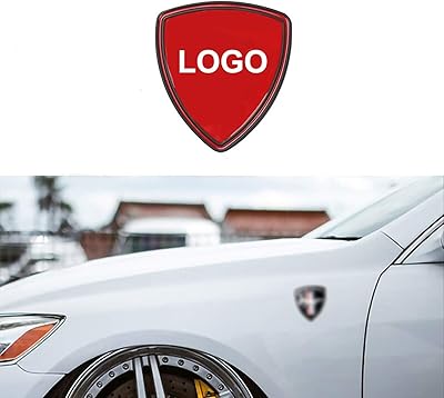 Badge d'emblème de cheval de course 3d en métal chromé soldottm compatible