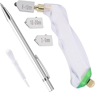 Kit d'outils de coupe de verre tanstic 6 pièces, comprenant un coupe-verre à