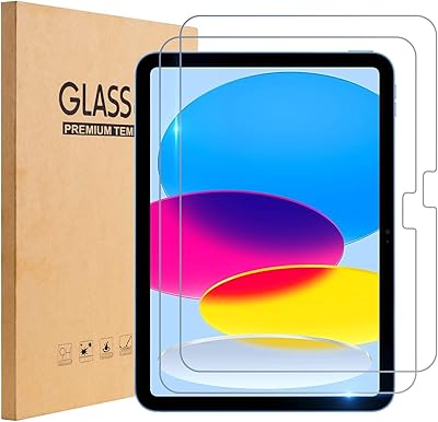 2 paquets de protection d'écran xinders pour ipad 10 2022 109 pouces