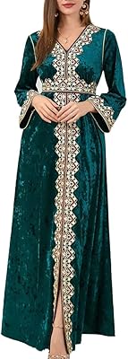 Hakia abaya pour femme, brodée de fleurs, avec ceinture, caftan marocain, manches longues