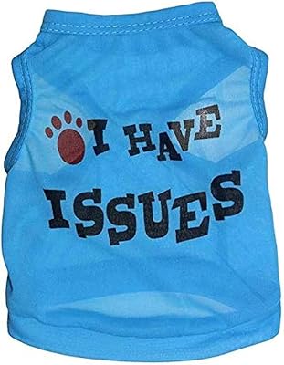 Chemise betsari pour chien et chat | tenue imprimée j'ai des problèmes, joli