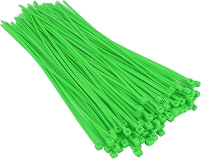 Aikind 100pcs 8" attaches de câble à fermeture éclair en plastique et nylon