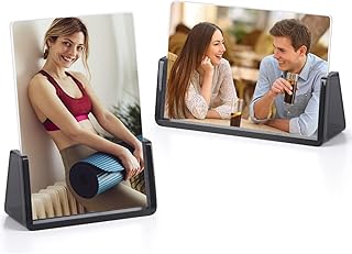 Cadres photo en acrylique ametek - cadre photo 4x6 pouces avec base