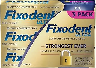 Adhésif dentaire fixodent ultra max hold (paquet de 3 62 g)