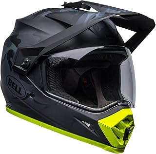 Casque d'aventure bell mips mx-9 (camouflage noir mat/haute visibilité - taille m)