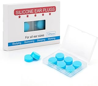 Bouchons d'oreille pour dormir, 12 paires de bouchons d'oreilles antibruit en silicone souple