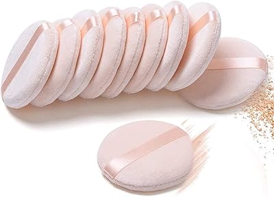 Éponge cosmétique en poudre, 10 pièces éponge ronde douce pour fond de teint