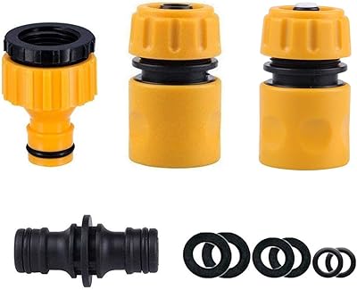 Kit de connecteurs de tuyau d'arrosage bigthree, 1 connecteur rapide d'extrémité de tuyau