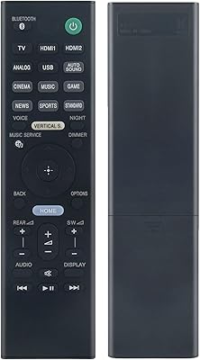 Télécommande de remplacement alemite rmt-ah400u compatible avec la barre de son sony ht-z9f