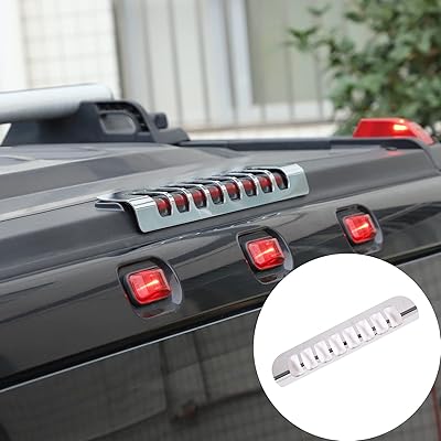 Couvercle de protection de feu stop élevé de voiture en alliage d'aluminium biogel