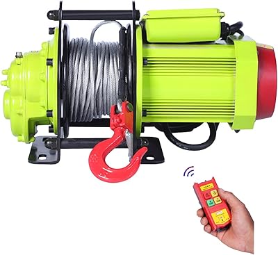 Palan électrique à levage rapide 30 m/min, palan électrique avec télécommande, commercial/maison/entrepôt/garage, b