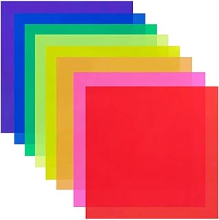 8 pièces 12" x filtre gel de correction de couleur transparent