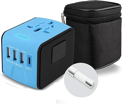 Adaptateur de voyage universel typec + 3 ports usb 34 a max