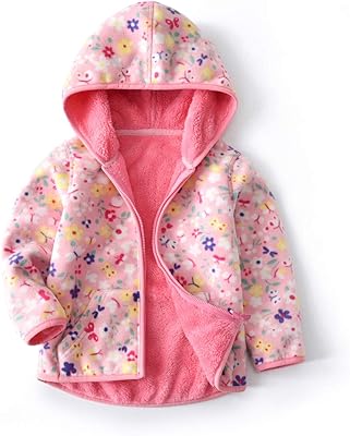 Veste à capuche en polaire pour tout-petits garçons filles automne hiver à manches