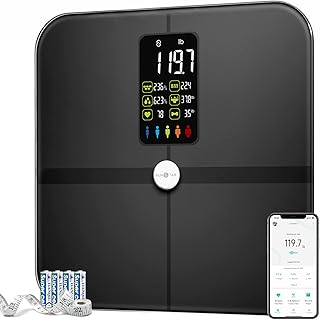 Balance de graisse corporelle salle de bain numérique à écran extra large