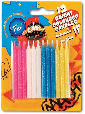 Bougies d'anniversaire standard it's cool art - 12 pièces