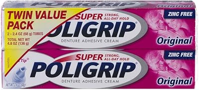 Crème adhésive pour prothèses dentaires super poligrip originale - 2 pk, 2. 4
