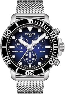Montre chronographe tissot pour homme avec bracelet argenté, modèle t1204171104102, t120.417.11.041.02, argent