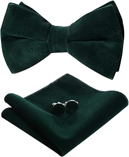 Ensemble de cravates pour hommes cravate en velours pré-nouée réglable