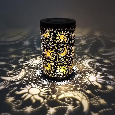 Lumière led à énergie solaire avec poignée, veilleuse extérieure étanche, lampe de projection
